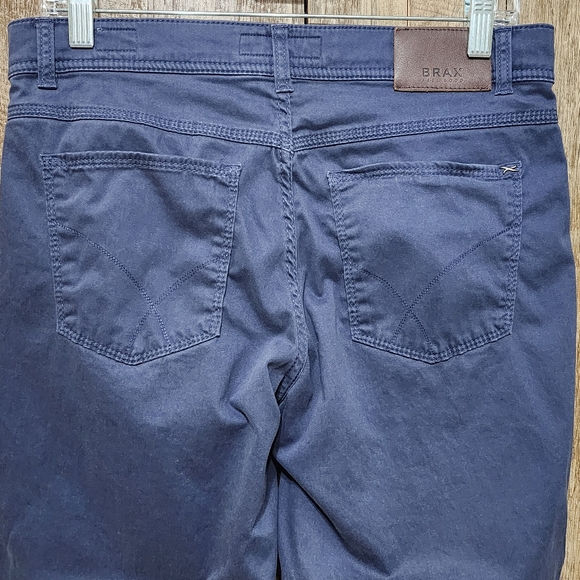 Brax Feel Good Mens Pants Blue Cooper Fancy Regular 32/34 - Picture 5 of 9